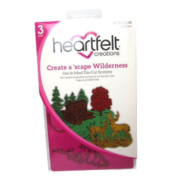Heartfelt Creations Create a 'Scape Wilderness Cling Stamps & Craft Dies Nature - Picture 4 of 5